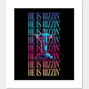 Rizz Master Jesus Christ is Rizzin' Funny Easter 2024 Tee He is Rizzin' Posters and Art